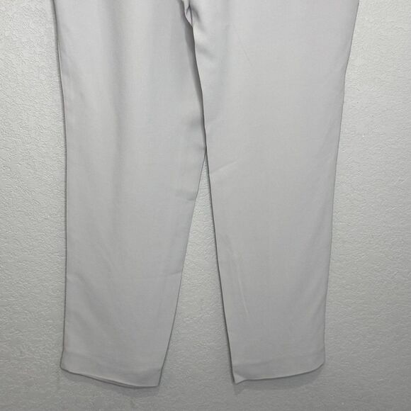 Brunello Cucinelli Pants Womens 6 Gray Silk Blend Pleated Cropped Made in Italy - Picture 7 of 11